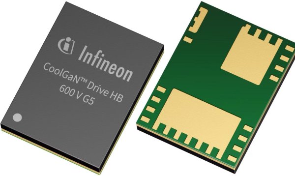 Infineon Drops 600V CoolGaN™ Drive HB G5 with Integrated Driver